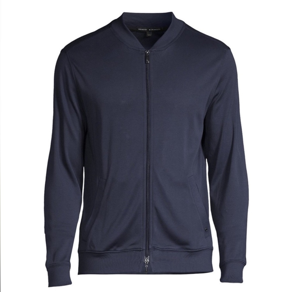 Robert Barakett Georgia Baseball Collar Track Jacket size small